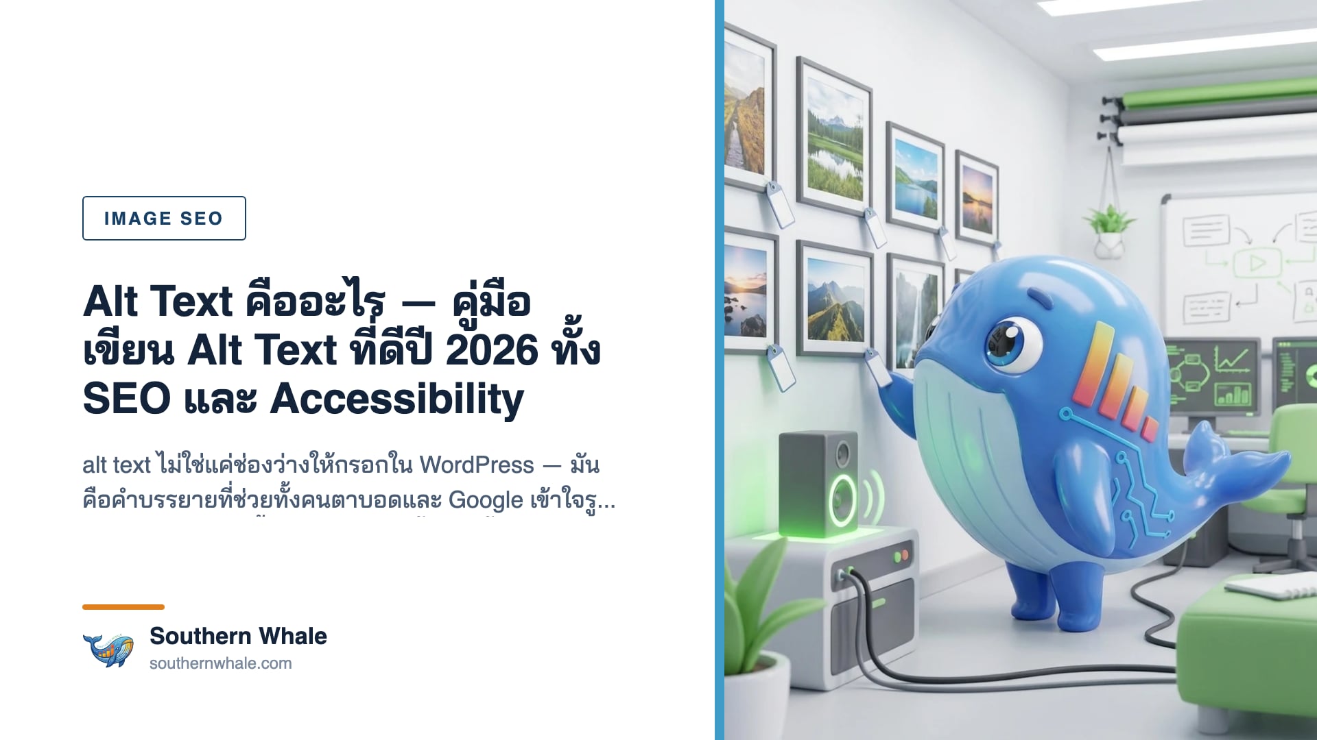 ตัวอย่างการเขียน alt text ที่ดีสำหรับรูปภาพบนเว็บไซต์ปี 2026