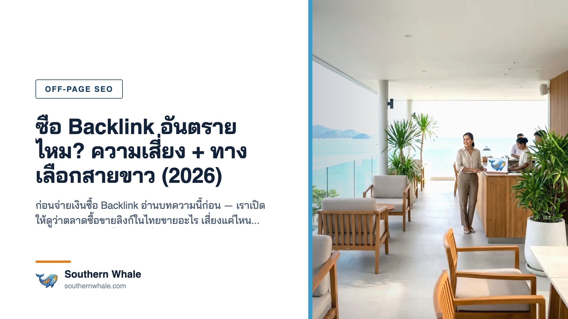 ภาพเตือนความเสี่ยงการซื้อ backlink — เครือข่าย PBN และลิงก์สแปมที่เสี่ยงโดน Google penalty