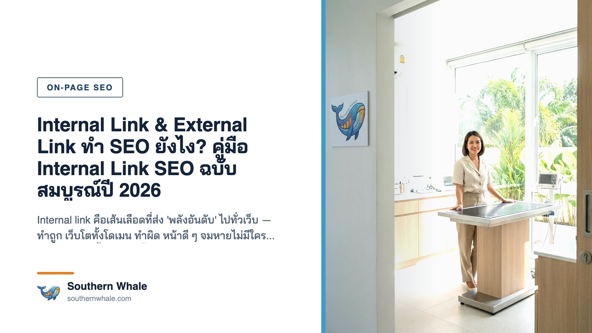 แผนภาพ internal link และ external link แสดงการไหลของ link equity แบบ hub-spoke ภายในเว็บไซต์