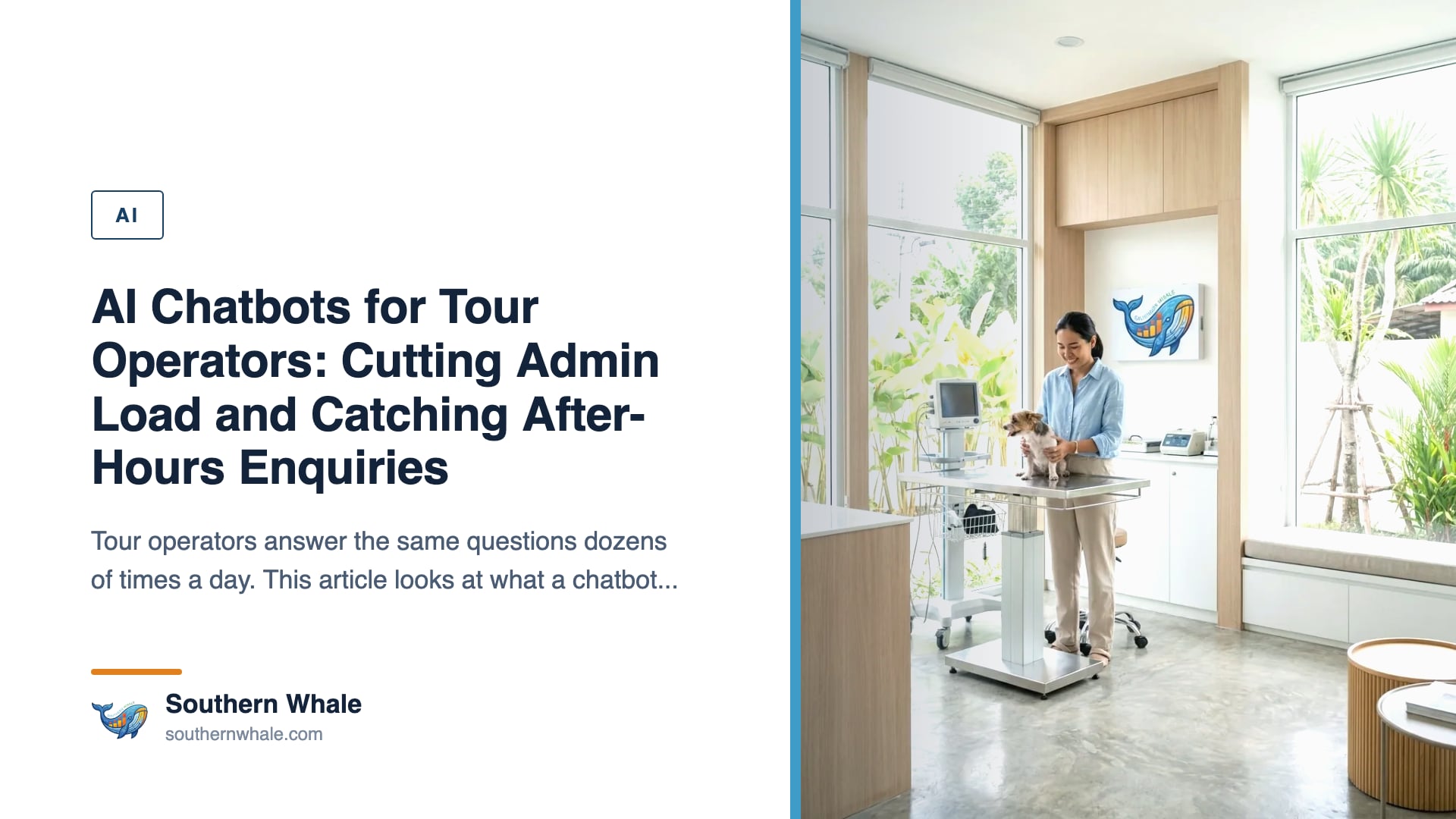AI Chatbot Dashboard for Krabi tour booking system showing real-time support management