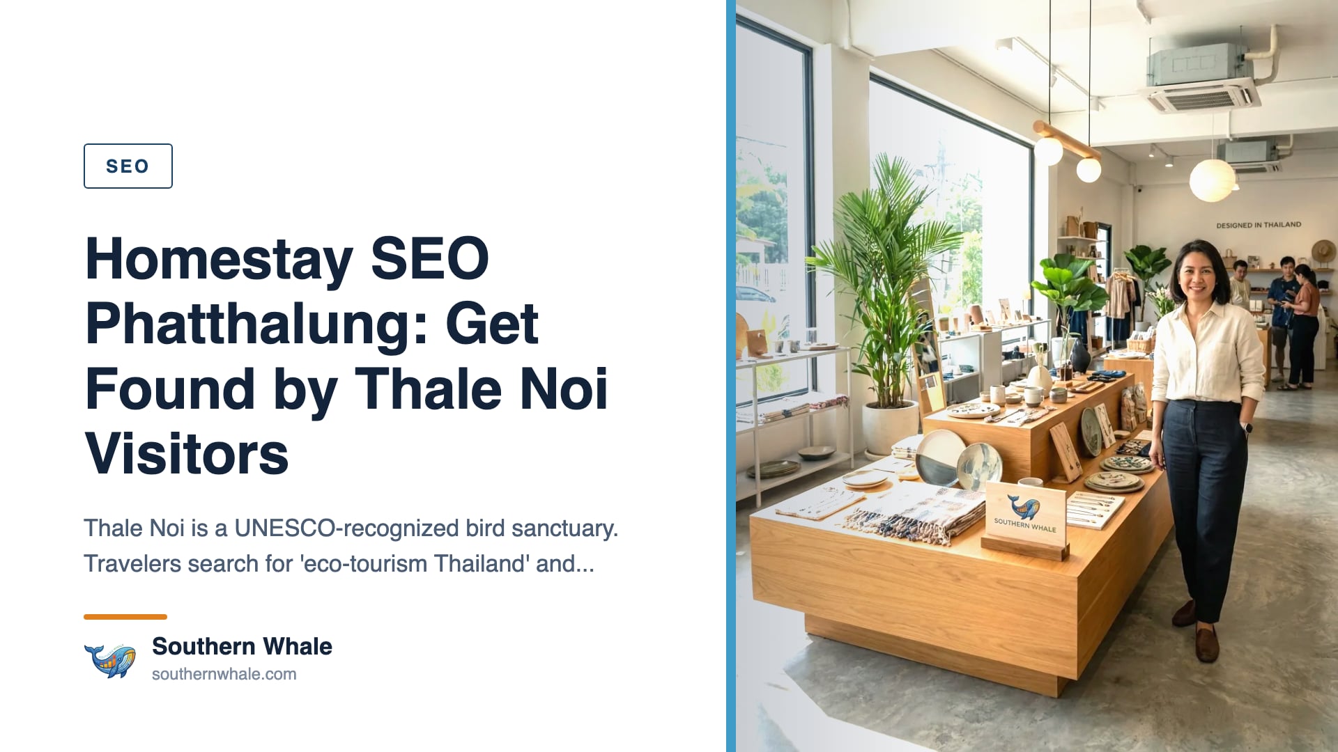 Phatthalung homestay SEO — Thai wooden homestay by rice paddies