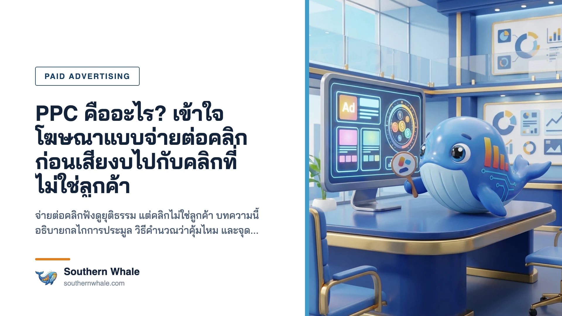 โฆษณาแบบจ่ายต่อคลิกและการคำนวณความคุ้มค่า