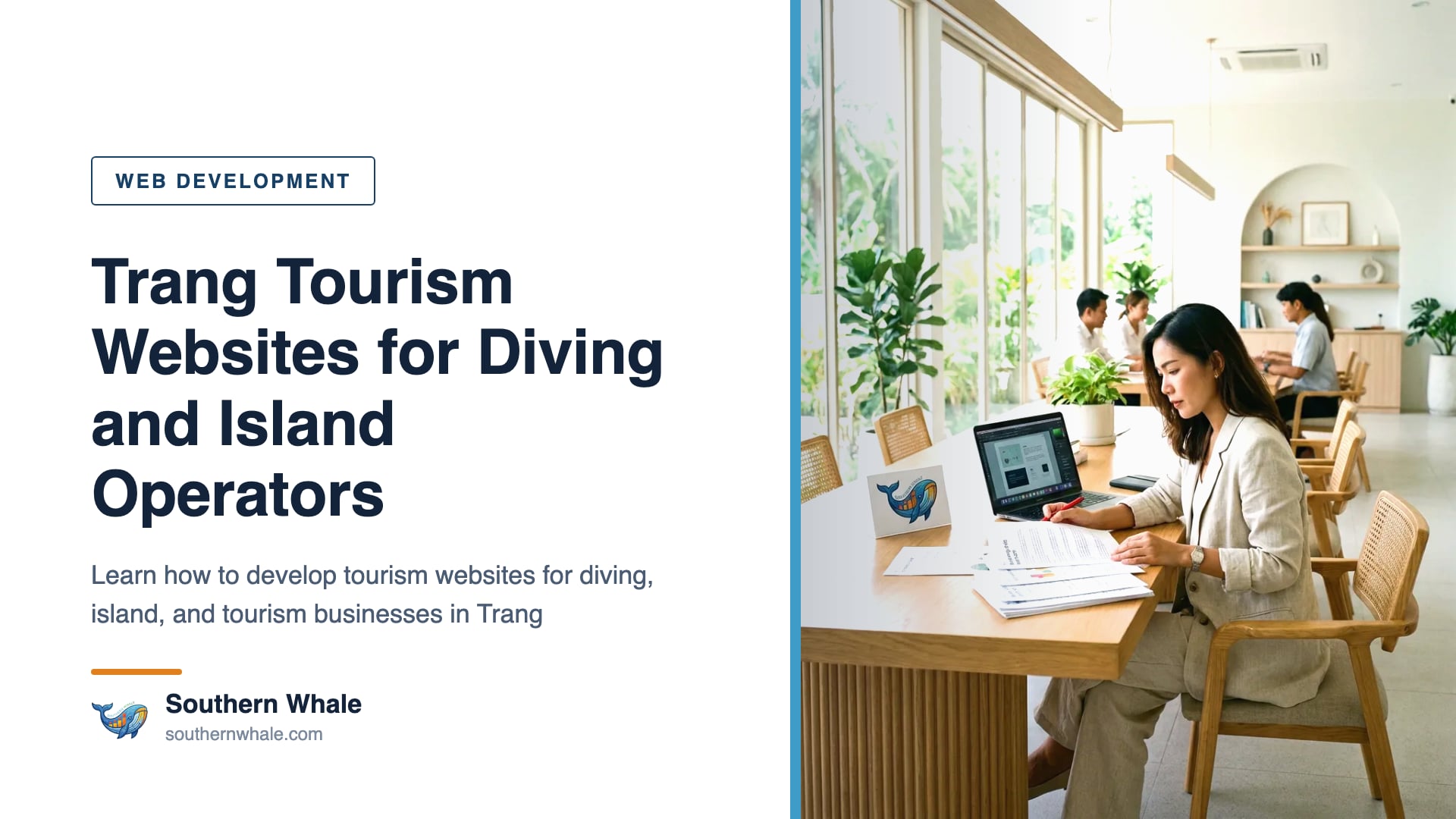 Trang tourism website — aerial view of Trang island archipelago