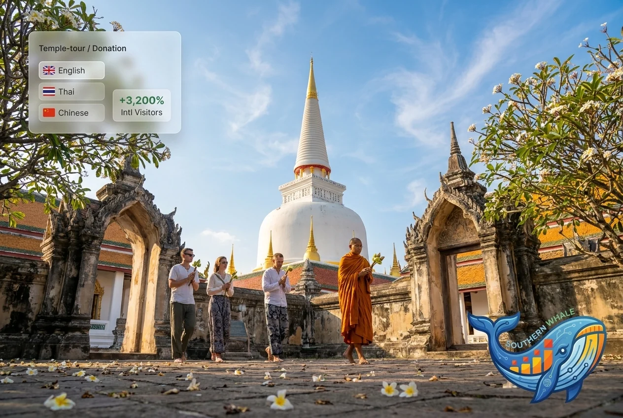 Historic temple tourism website case study in Nakhon Si Thammarat