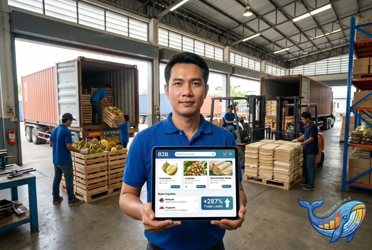 Narathiwat Malaysia cross-border B2B agricultural trade website case study