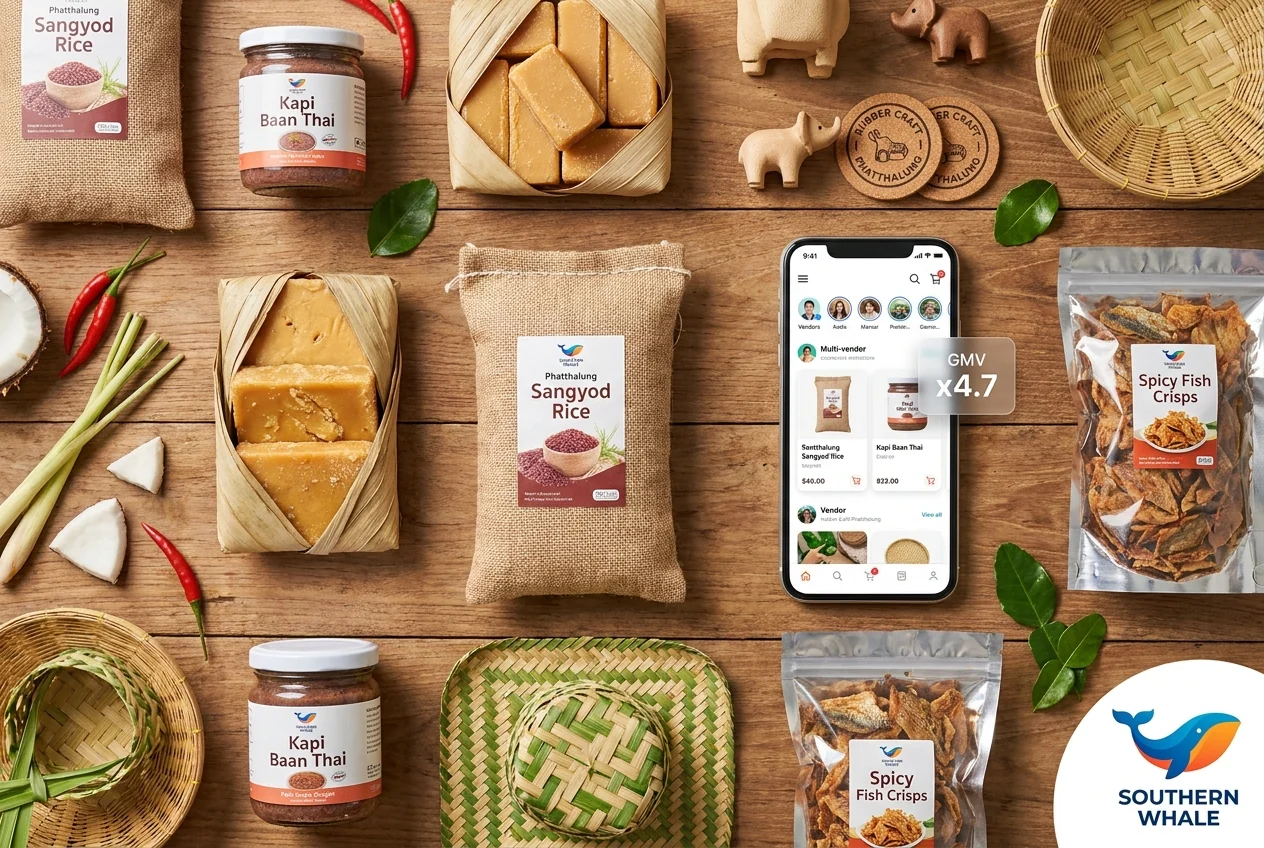 Phatthalung multi-vendor OTOP cooperative marketplace case study
