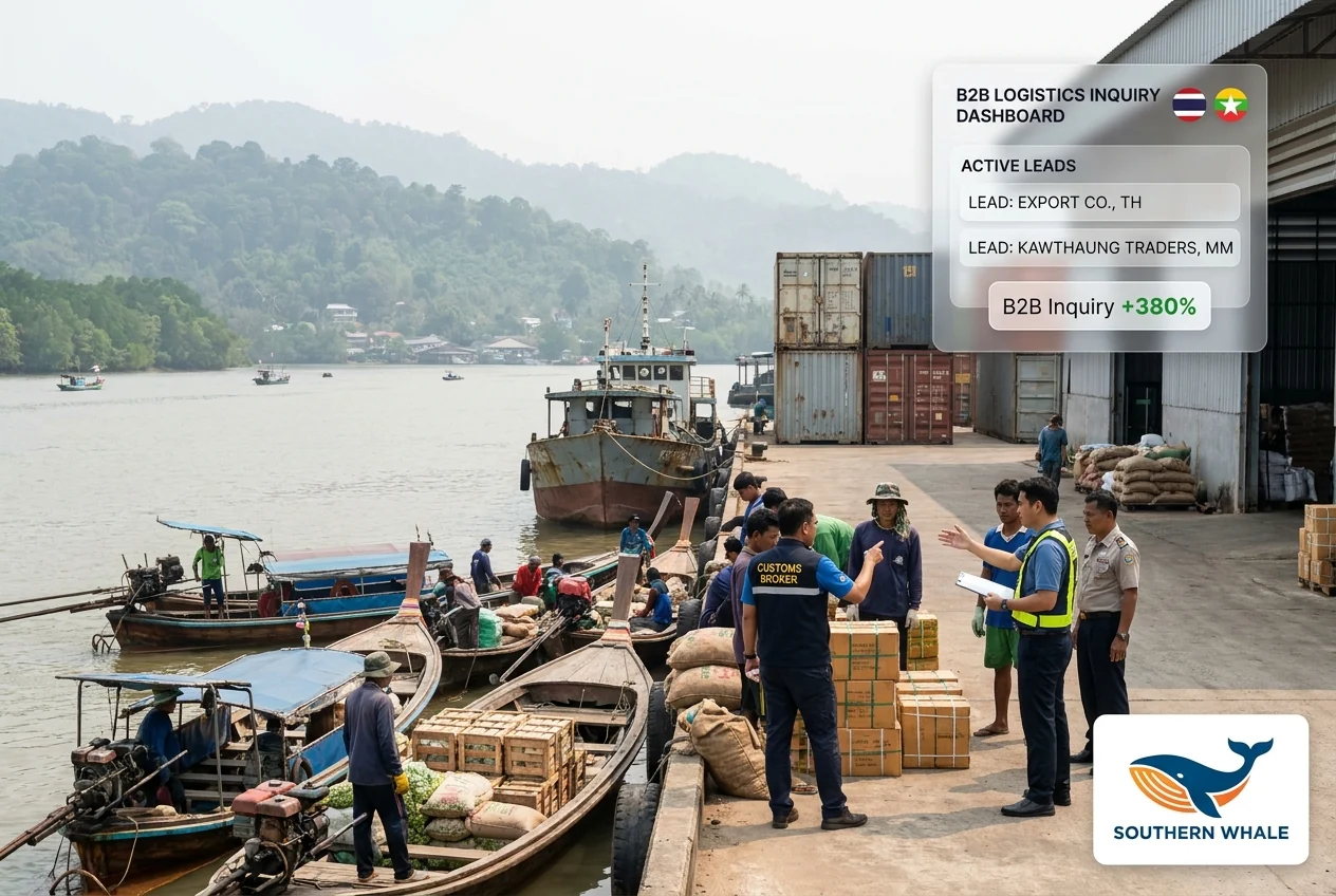 Ranong Myanmar cross-border trade logistics business website case study