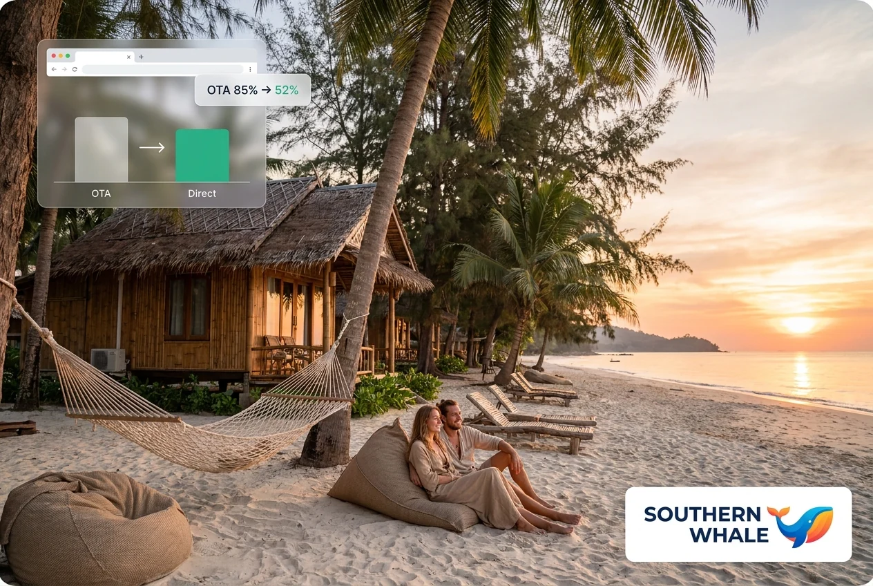 Ranong island boutique resort direct booking case study