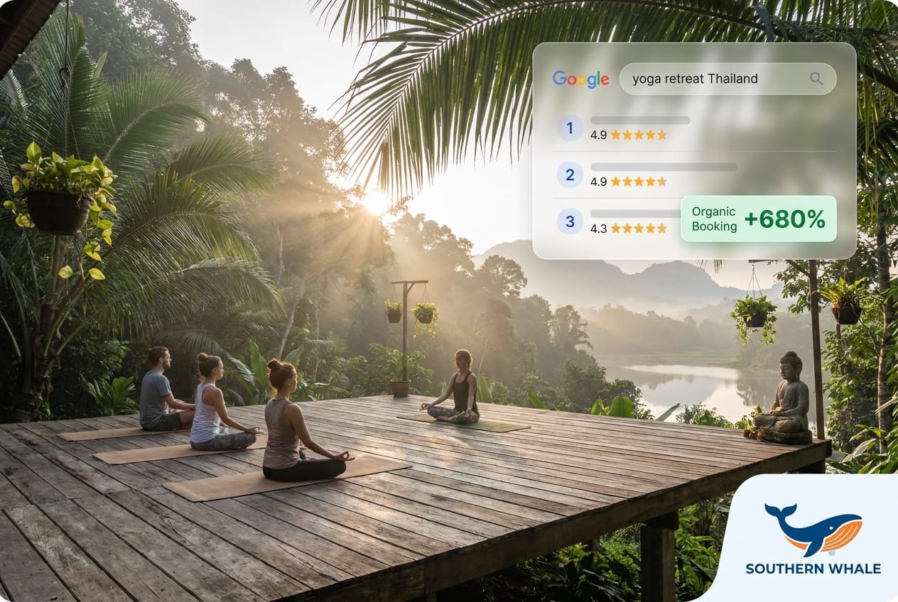 Wellness Retreat SEO Case Study in Surat Thani province