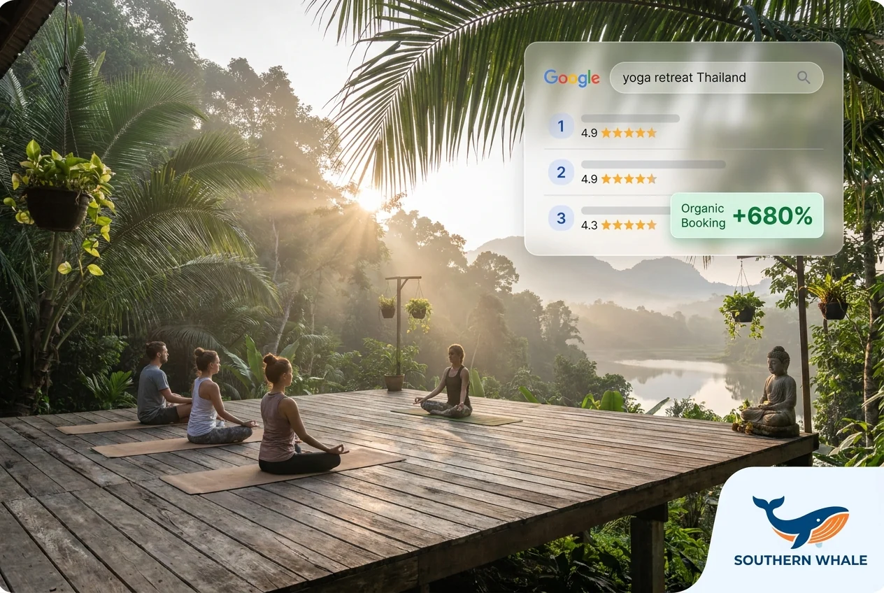 Wellness Retreat SEO Case Study in Surat Thani province