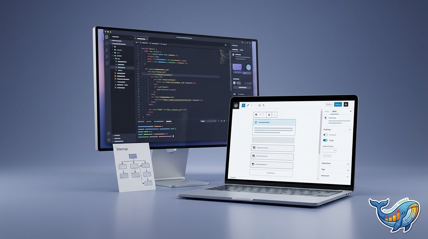บริการแปลงเว็บไซต์ HardCode เป็น WordPress Block Theme โดยทีมพัฒนา Southern Whale