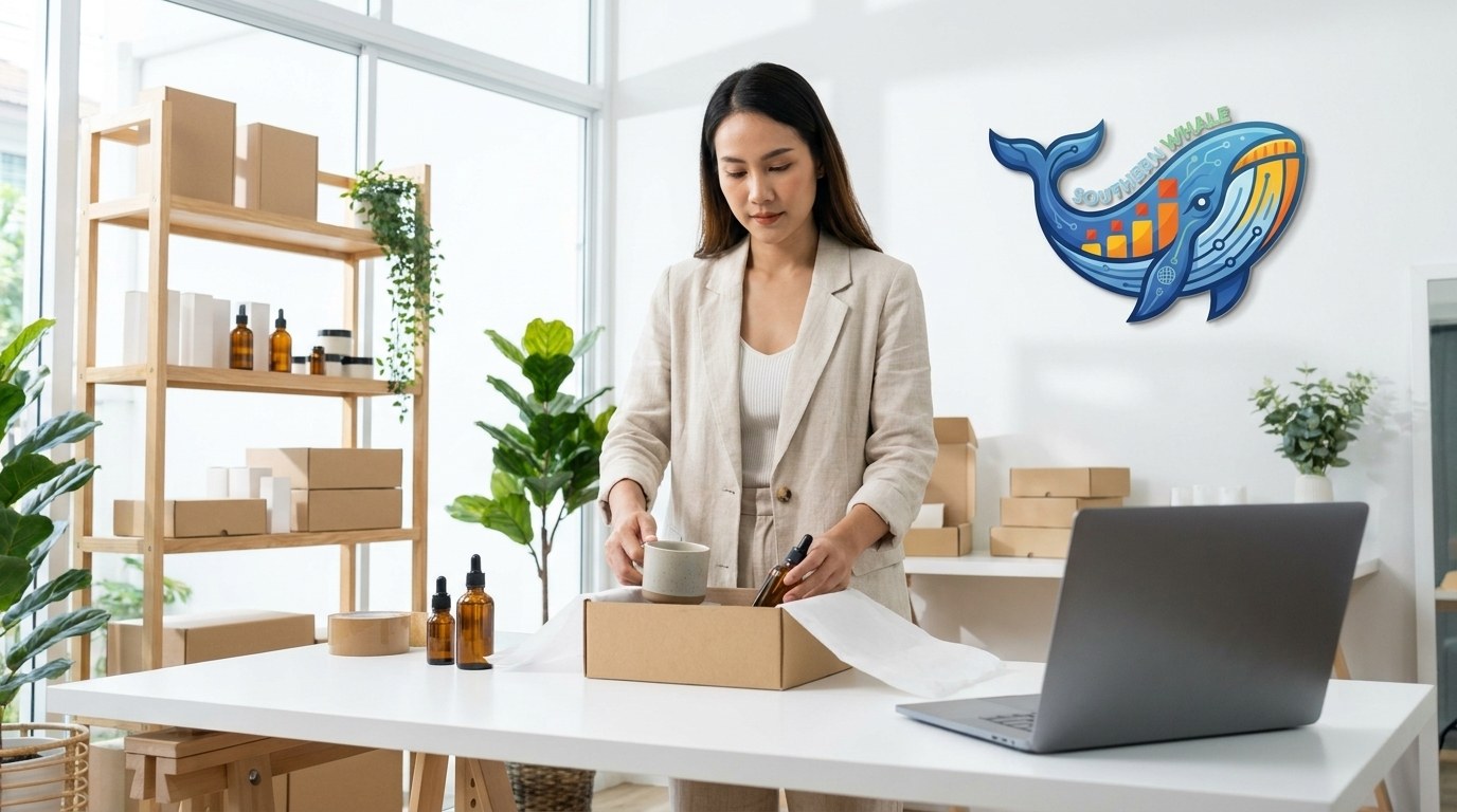 รับทำเว็บขายของออนไลน์ E-commerce — Southern Whale digital service for Southern Thailand