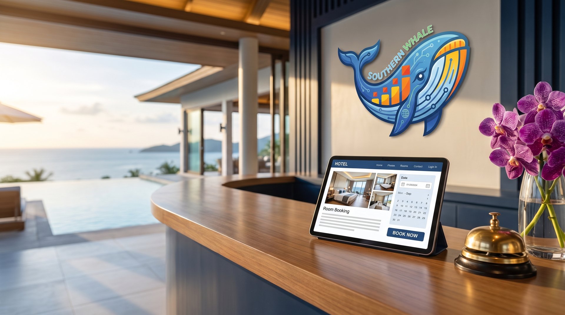 泰国酒店网站设计：帮酒店与度假村获得直订的官网 — Southern Whale digital service for Southern Thailand