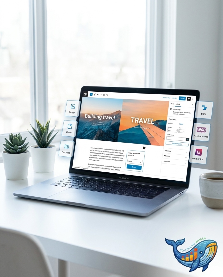 รับทำ WordPress, ดูแล, แก้ไข, ย้ายเว็บ, แก้มัลแวร์ WordPress ครบวงจร — Southern Whale